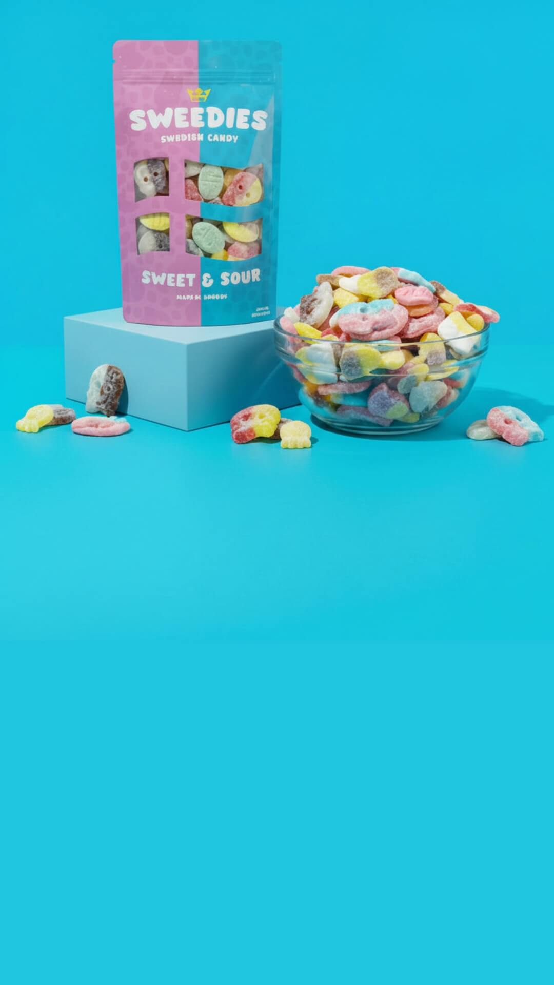 Sweedies authentic Swedish candy mix featuring viral BUBS.